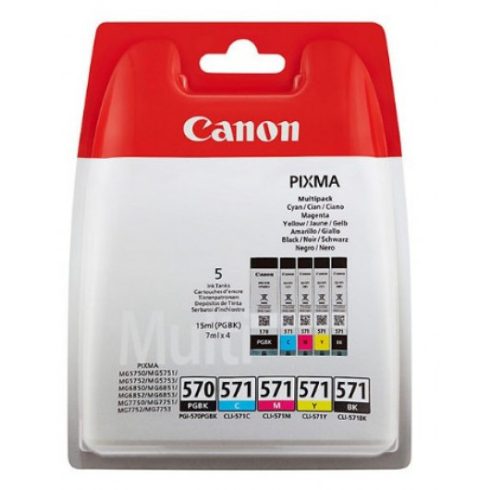 Canon PGI-570 + CLI-571 Tintapatron Multipack 1x15 ml + 4x7 ml
