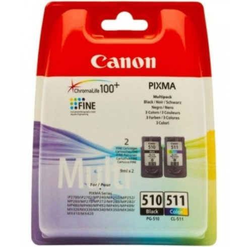 Canon PG-510 + CL-511 Tintapatron Multipack 2x9 ml