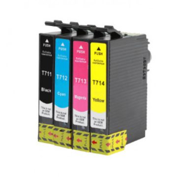   Utángyártott EPSON T07154010 Multipack 10 db-os T0711*4+T0712*2+T0713*2+T0714 WHITE BOX