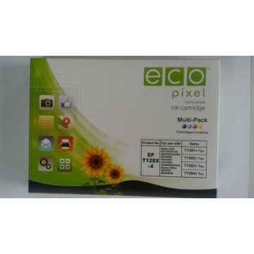   Utángyártott EPSON T1285 Tintapatron Multipack  4 db-os ECOPIXEL BRAND