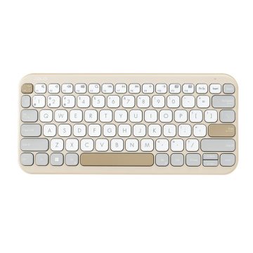   ASUS Marshmallow KW100 vezeték nélküli billentyűzet - HU layout - Oat Milk